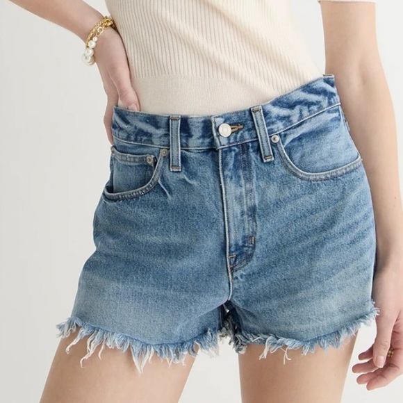 J crew relaxed denim shorts Baxter street wash - Picture 1 of 3